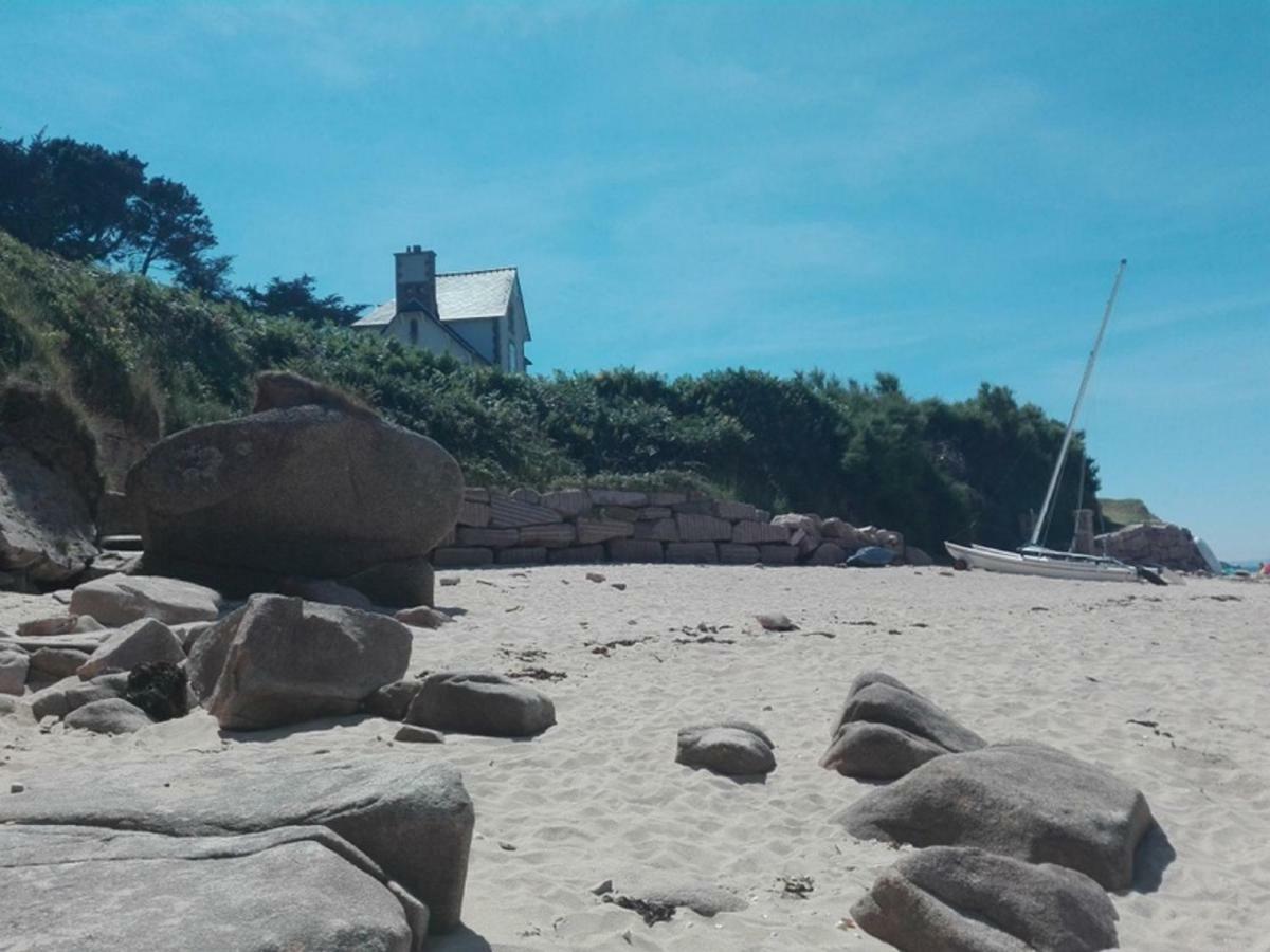 Vue Mer Cote De Granit Rose En Bretagne Trébeurden Eksteriør billede